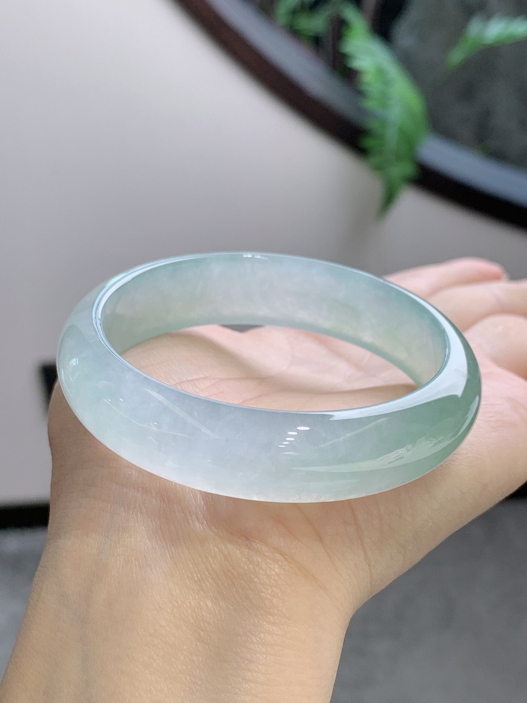 Apple Green Jadeite Bangle - JD-BR-0002-1