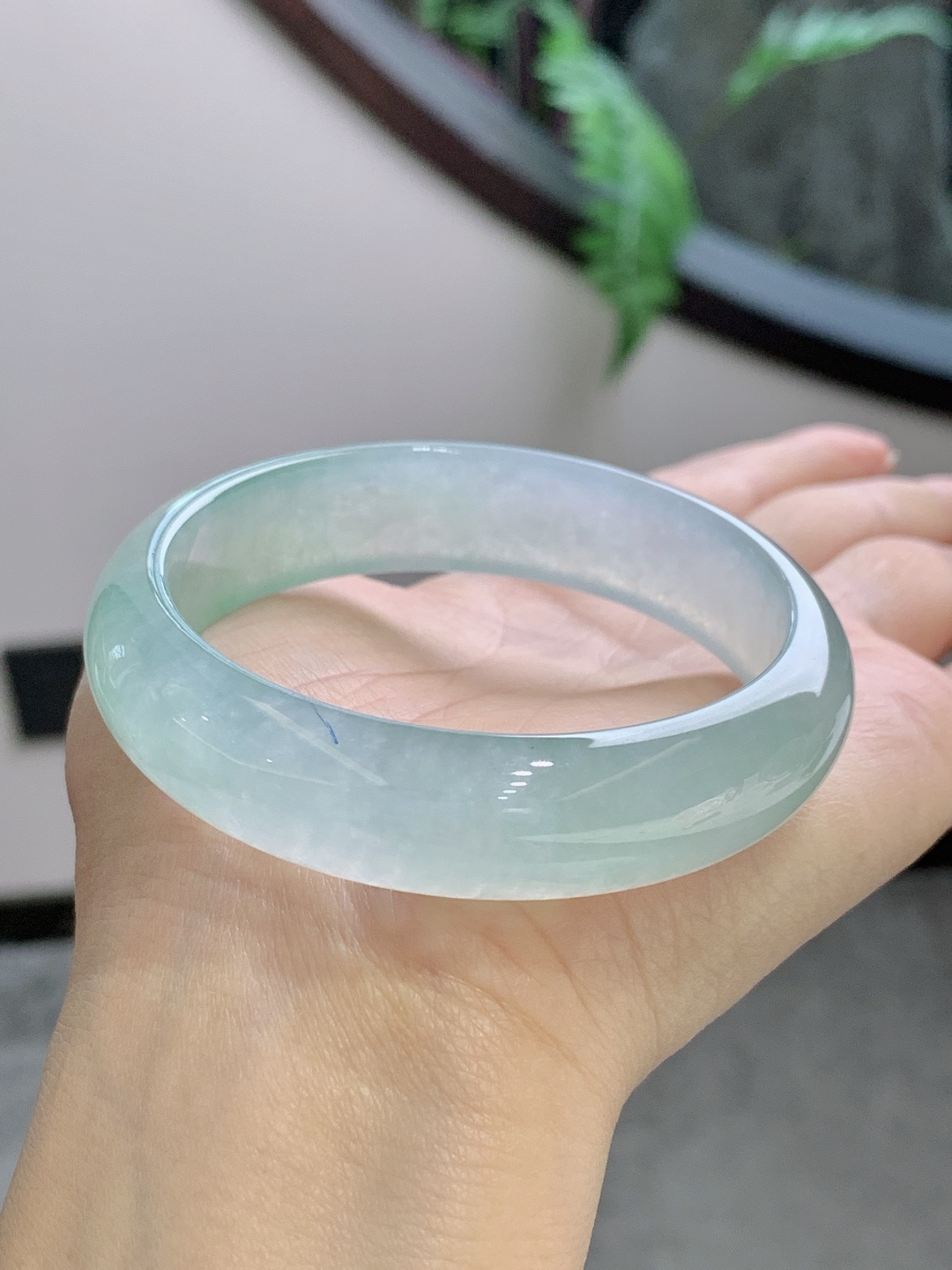 Apple Green Jadeite Bangle - JD-BR-0002-2