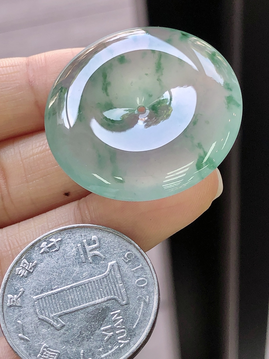 Icy Green Jadeite Pendant - JD-PD-0003-2