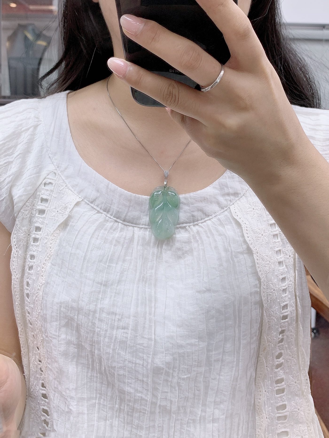 Lavender Jadeite Pendant - JD-PD-0004-5