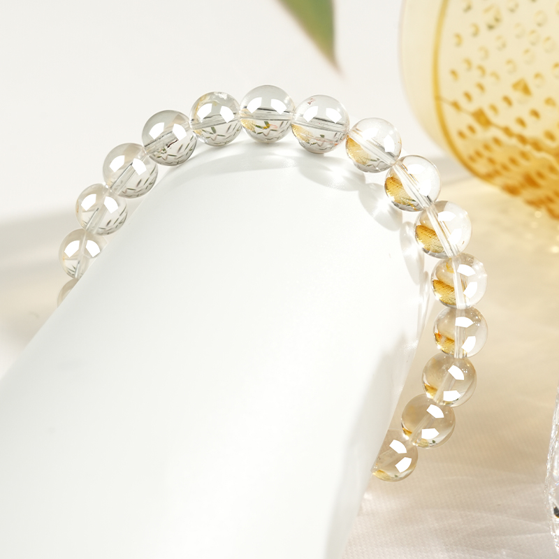 Natural Clear Crystal Bracelet view 2