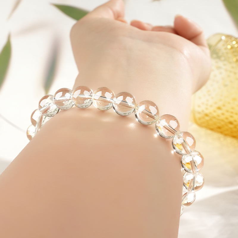 Natural Clear Crystal Bracelet view 4
