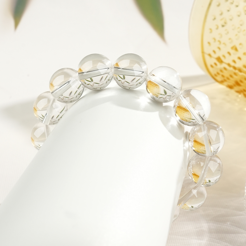 Natural Clear Crystal Bracelet view 2