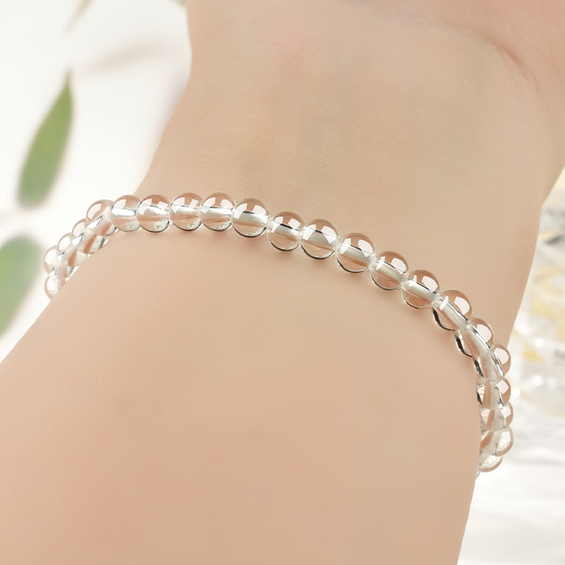 Natural Clear Crystal Bracelet view 4