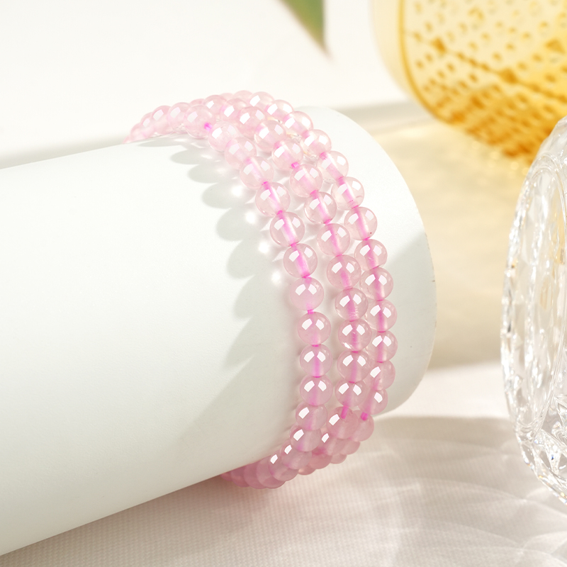 Natural Rose Quartz Crystal Bracelet