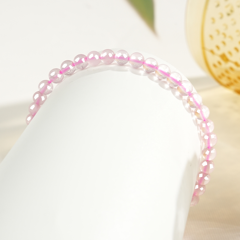 Natural Rose Quartz Crystal Bracelet view 2