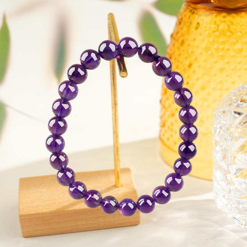 Natural Amethyst Crystal Bracelet view 3