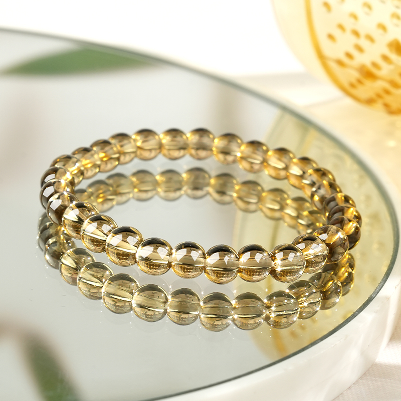 Natural Smoky Quartz Crystal Bracelet