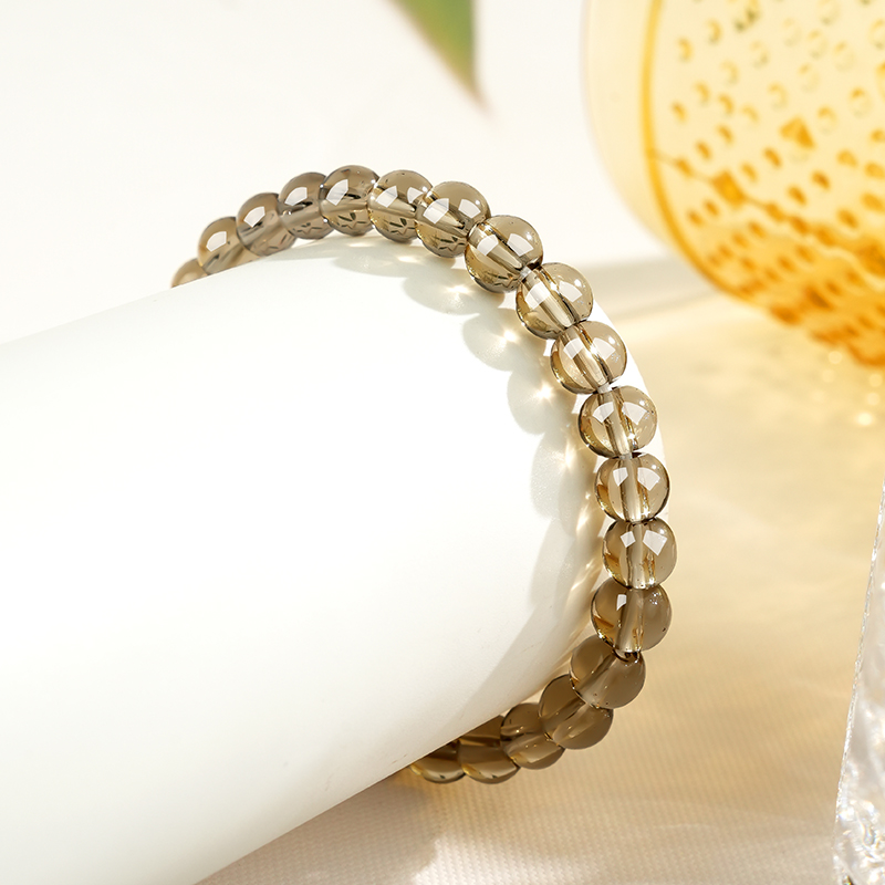 Natural Smoky Quartz Crystal Bracelet view 2