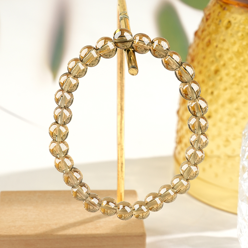 Natural Smoky Quartz Crystal Bracelet view 3