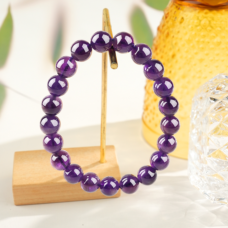 Natural Amethyst Crystal Bracelet view 3