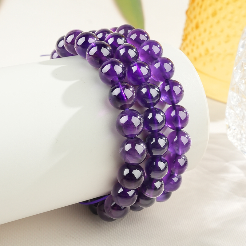 Natural Amethyst Crystal Bracelet view 5