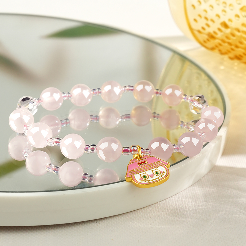 Natural Rose Quartz DIY Crystal Bracelet