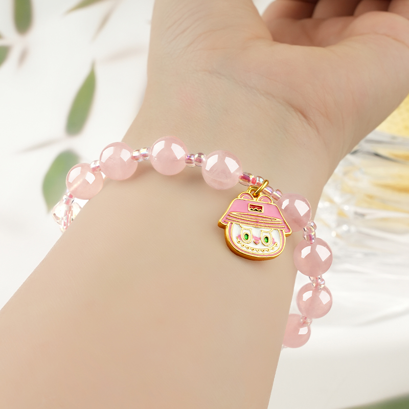 Natural Rose Quartz DIY Crystal Bracelet view 4