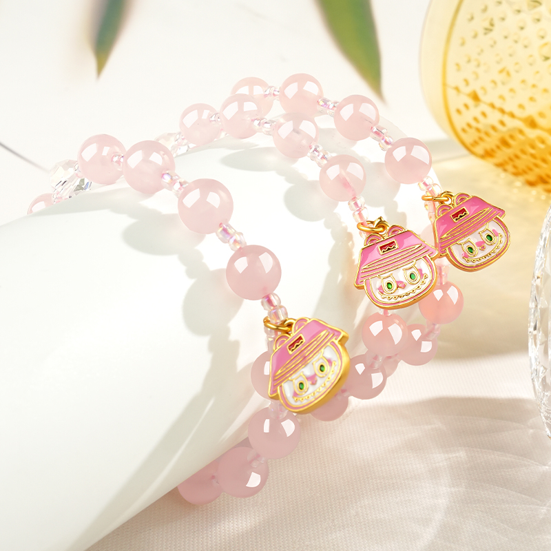 Natural Rose Quartz DIY Crystal Bracelet view 5