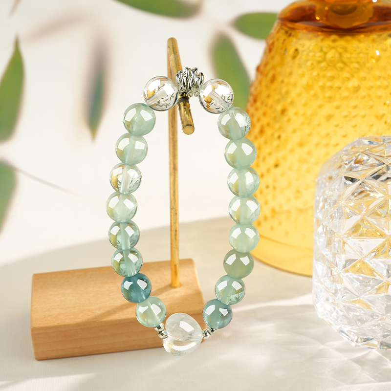 Natural Green Crystal Bracelet