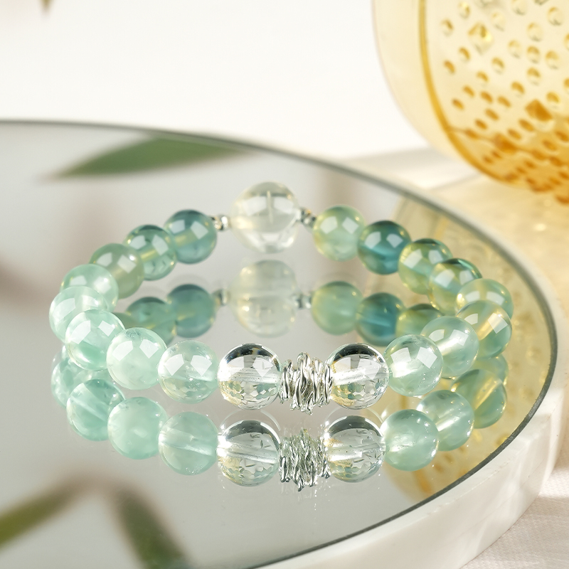 Natural Green Crystal Bracelet view 3