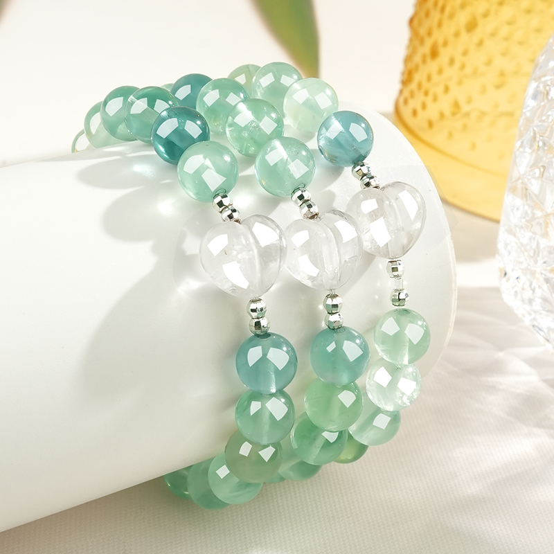 Natural Green Crystal Bracelet view 5