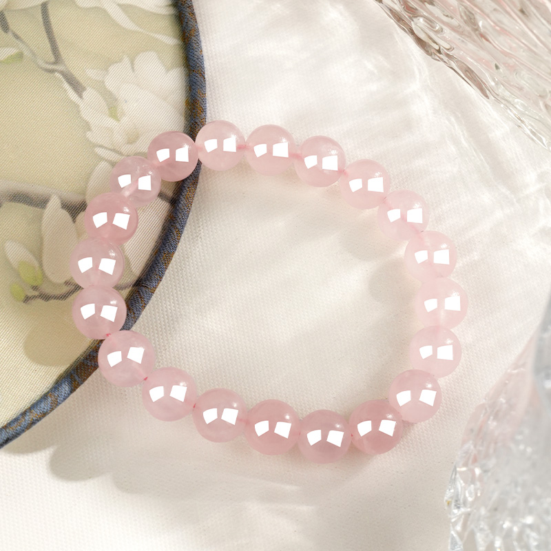 Natural Rose Quartz Crystal Bracelet