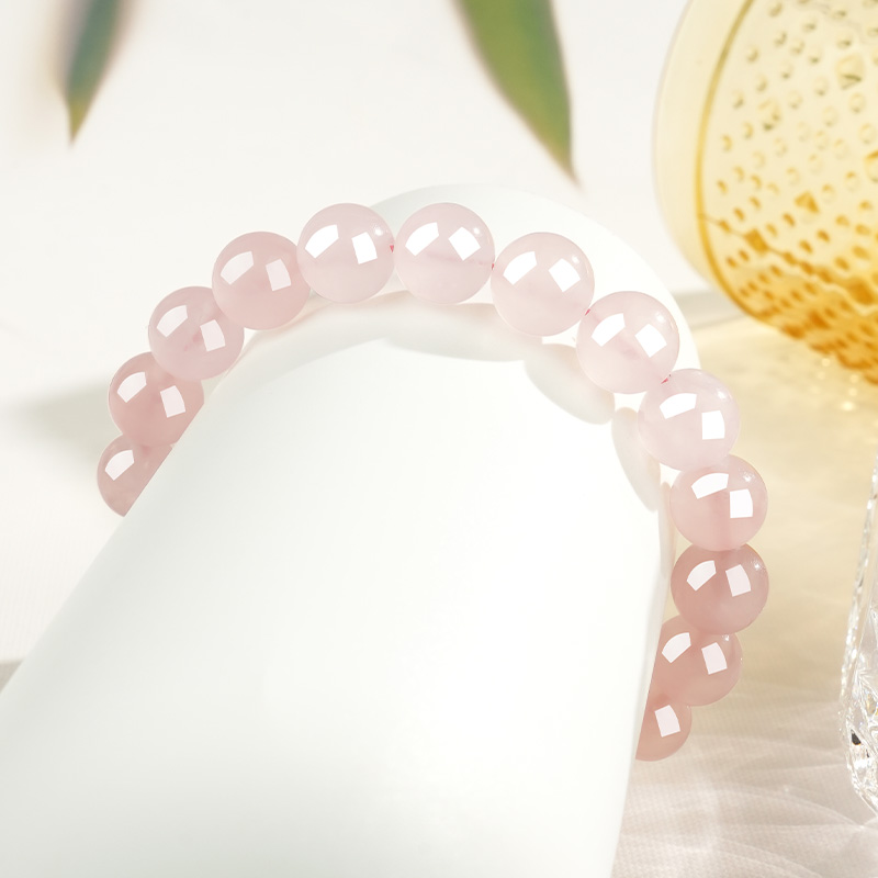 Natural Rose Quartz Crystal Bracelet view 2