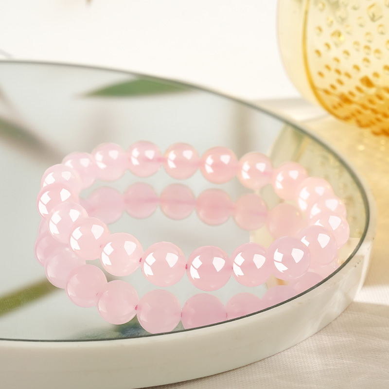 Natural Rose Quartz Crystal Bracelet view 3