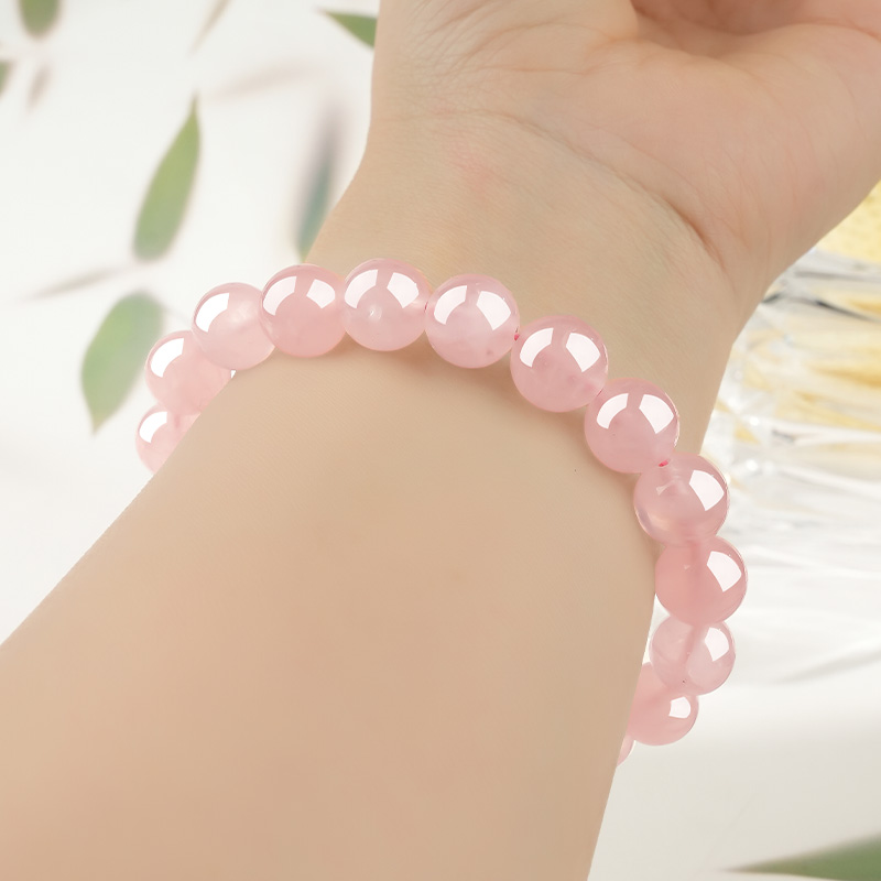 Natural Rose Quartz Crystal Bracelet view 4