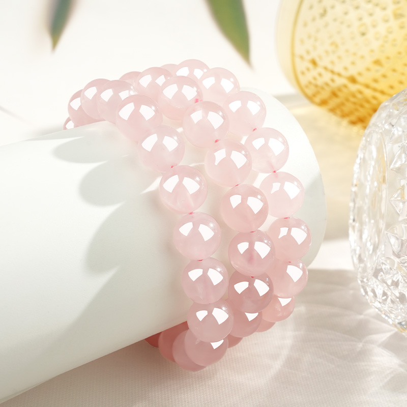 Natural Rose Quartz Crystal Bracelet view 5