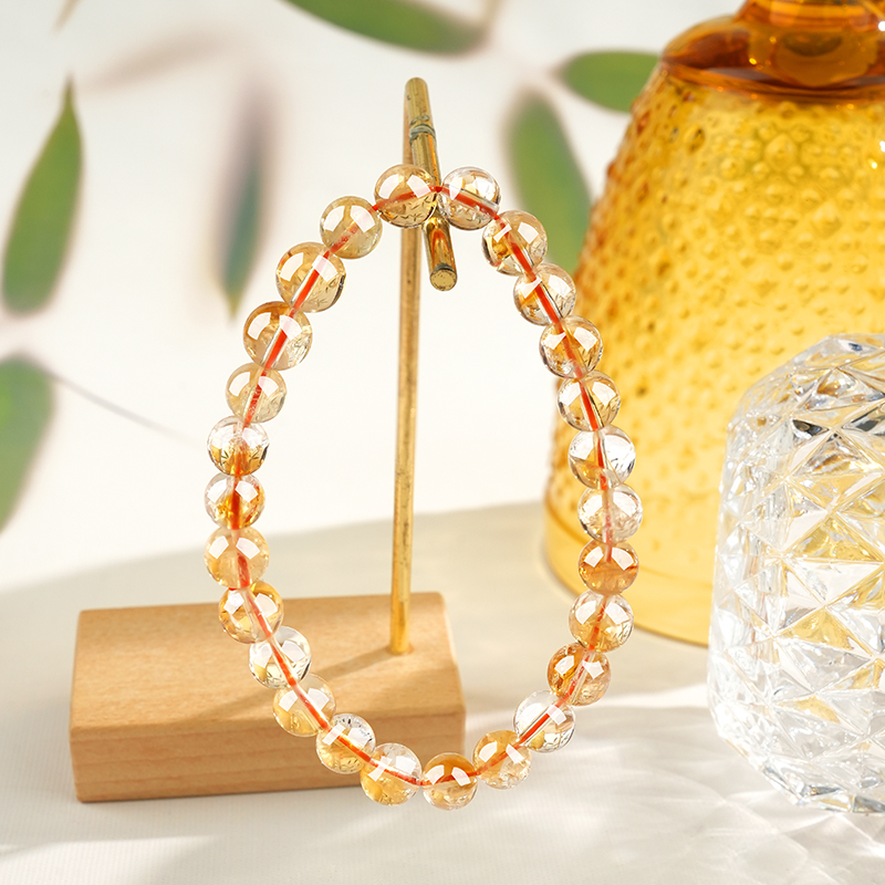 Natural Yellow Crystal Bracelet