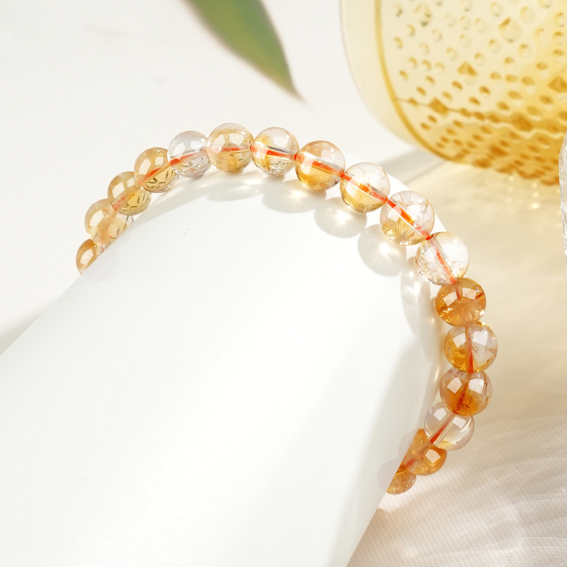 Natural Yellow Crystal Bracelet view 2