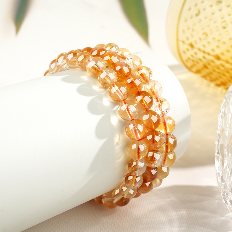 Natural Yellow Crystal Bracelet view 5
