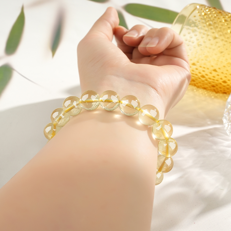 Natural Citrine Crystal Bracelet view 4