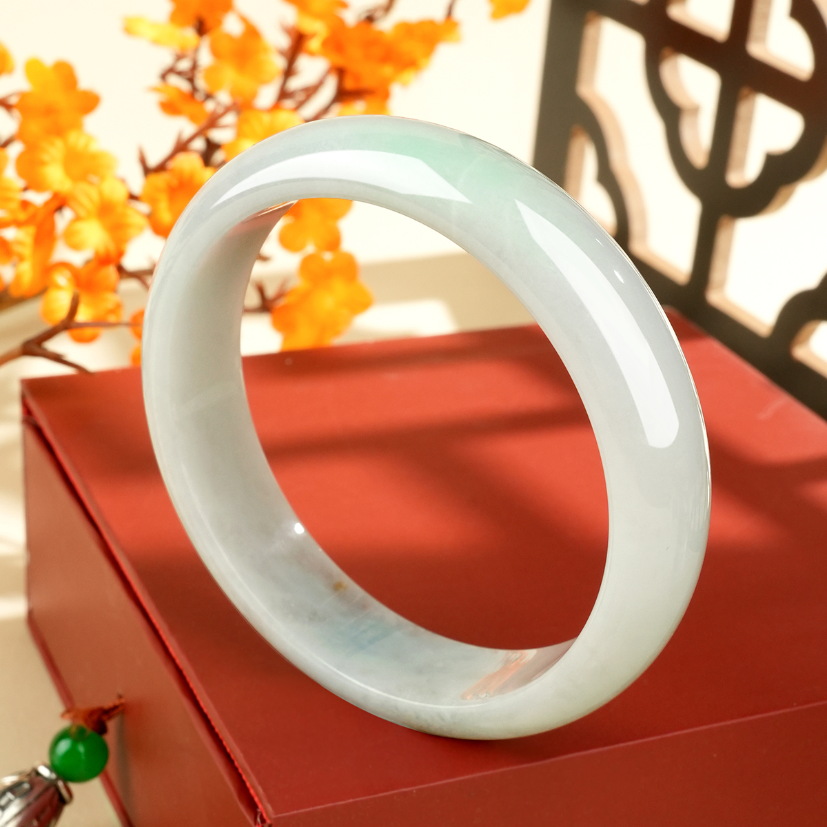 Green Jadeite Bangle - HF9526 - image 2
