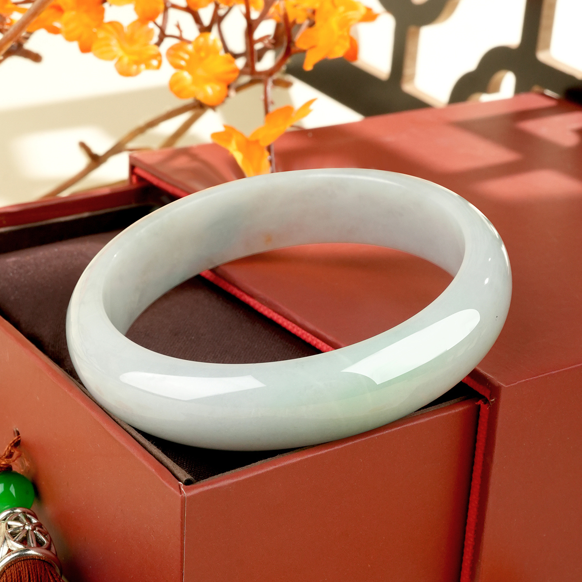Green Jadeite Bangle - HF9526 - image 3