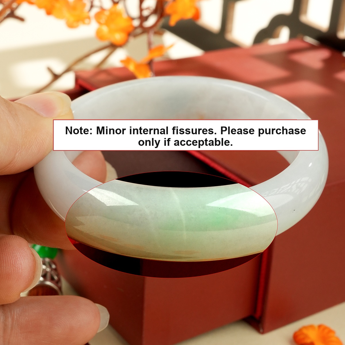 Green Jadeite Bangle - HF9526 - additional detail image 2