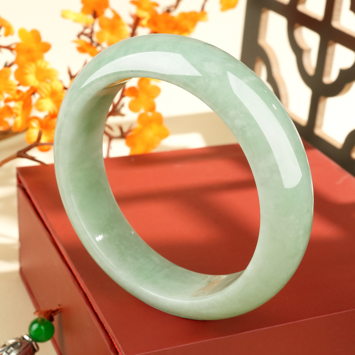 Green Jadeite Bangle - HP0396 - image 2
