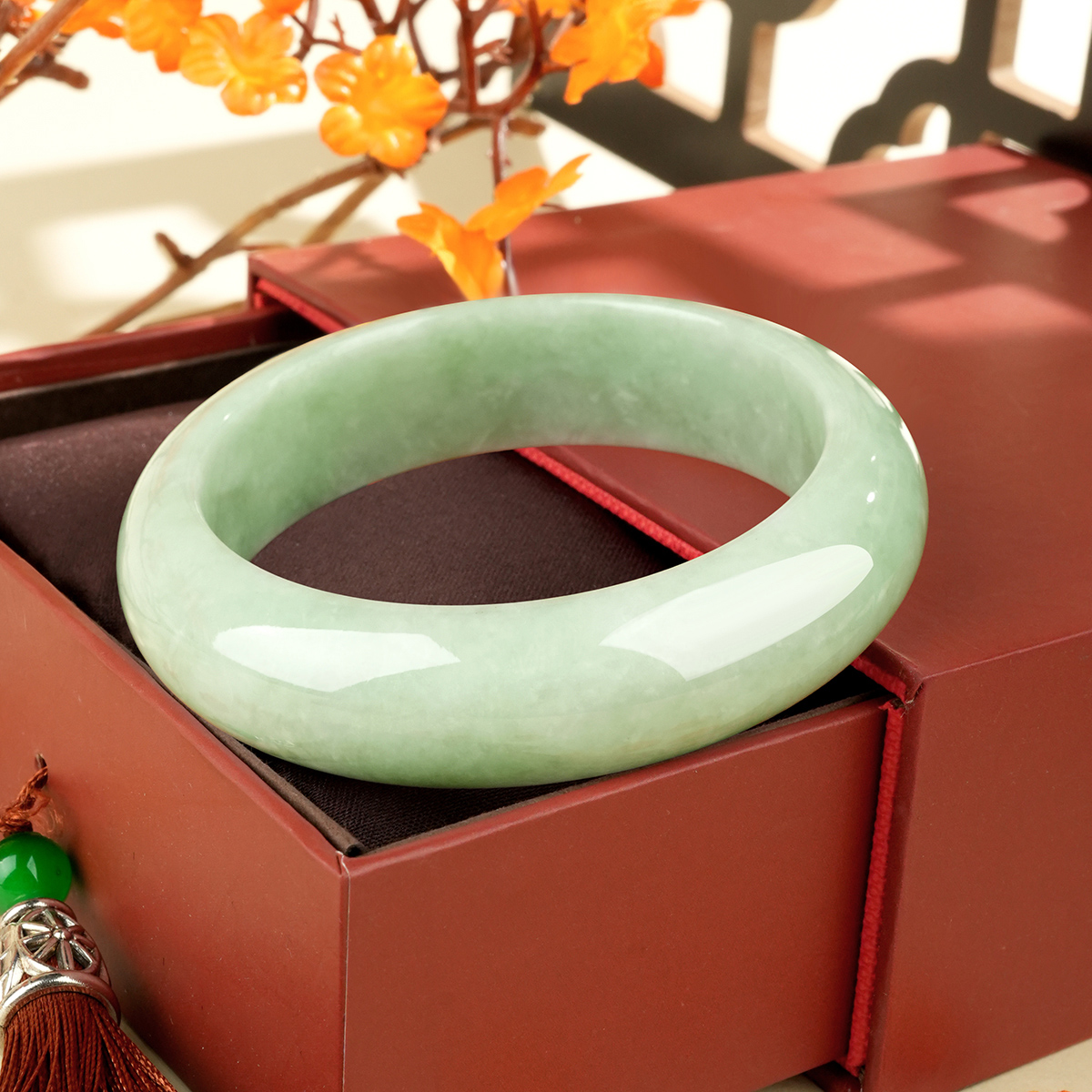Green Jadeite Bangle - HP0396 - image 3