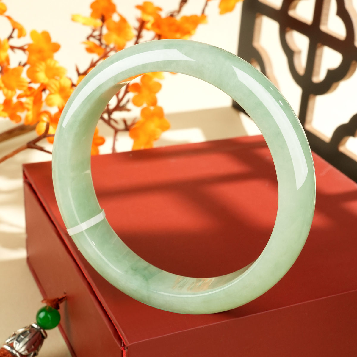 Green Jadeite Bangle - HP0397 - image 2