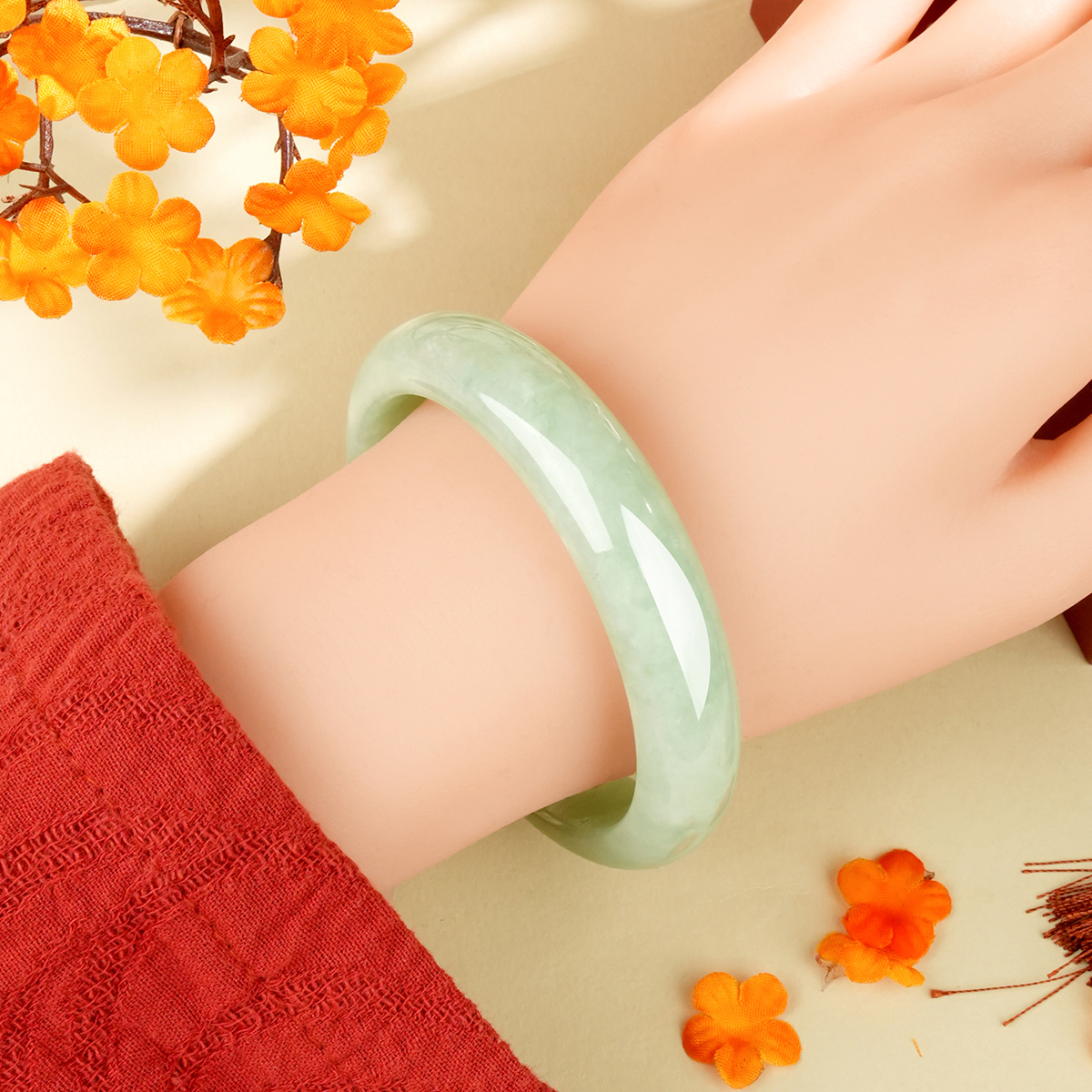 Green Jadeite Bangle - HP0397 - image 3