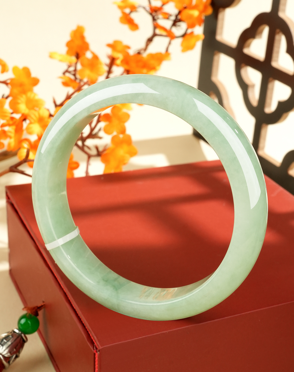 Green Jadeite Bangle - HP0397 - image 6