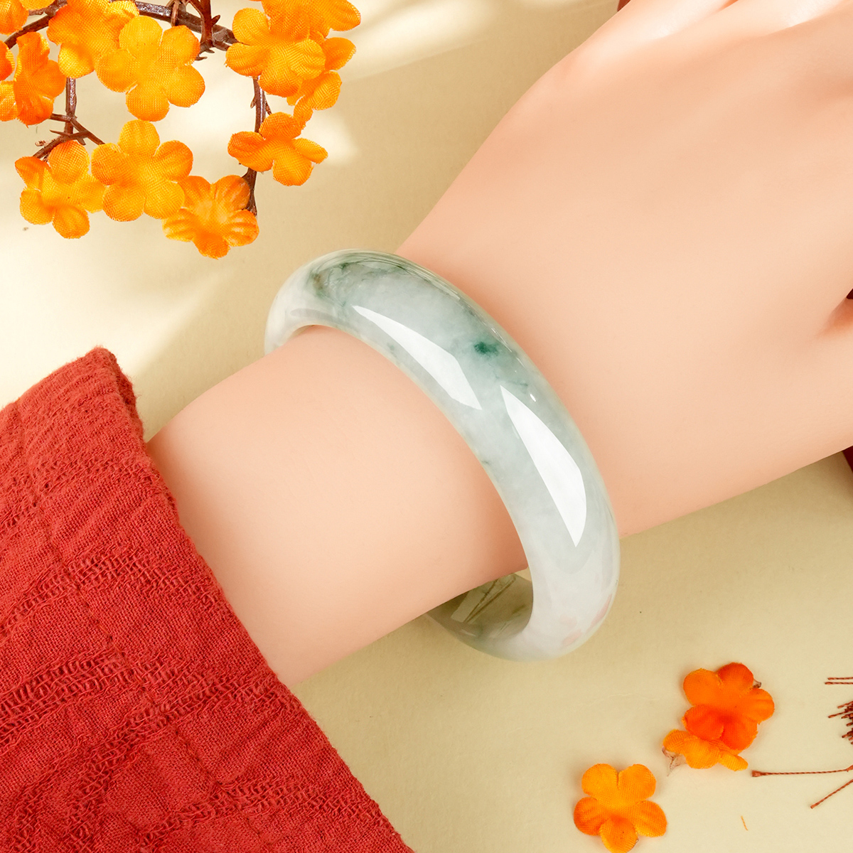 Lavender Jadeite Bangle - LAP003 - image 4