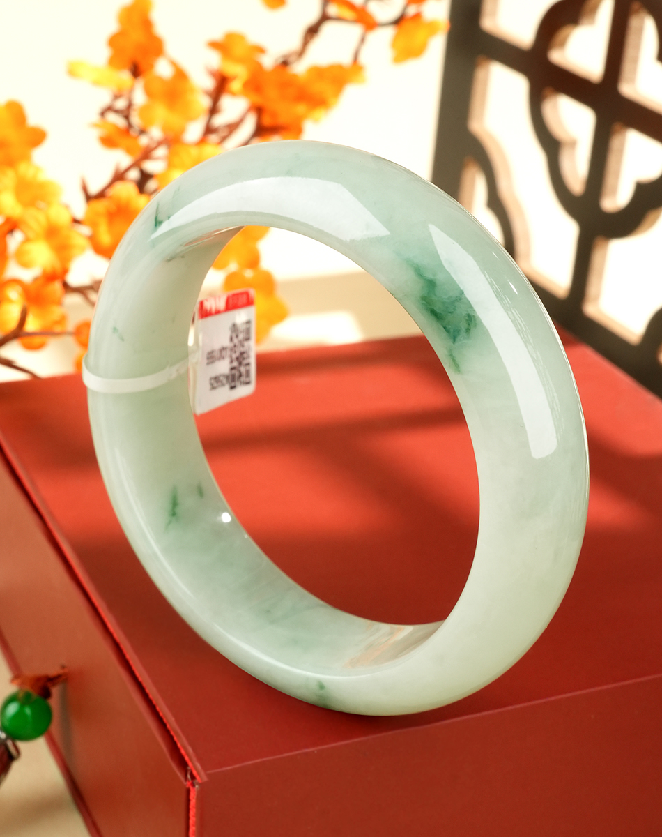 Green Jadeite Bangle - LQ01555 - image 6