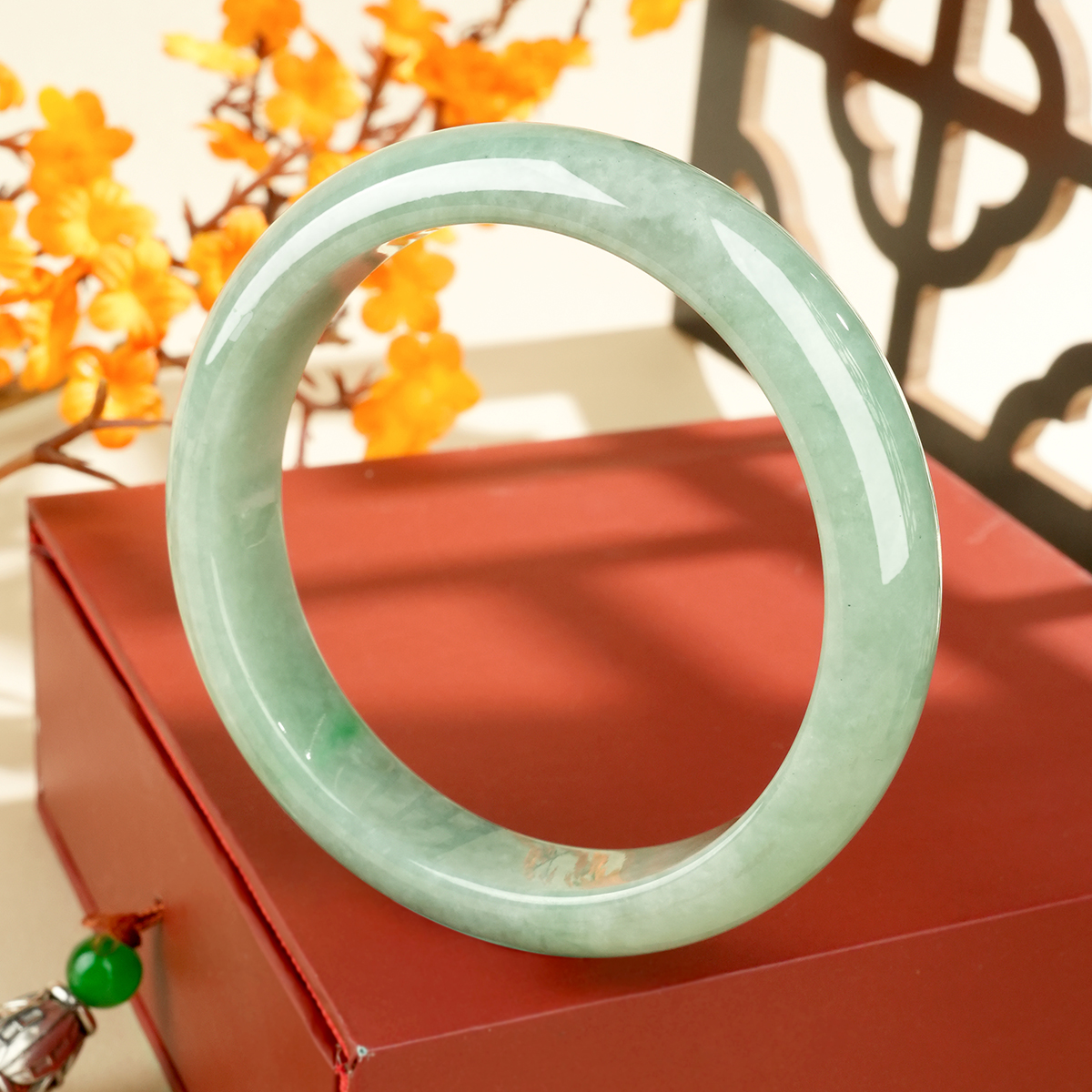 Green Jadeite Bangle - LQ02023 - image 2