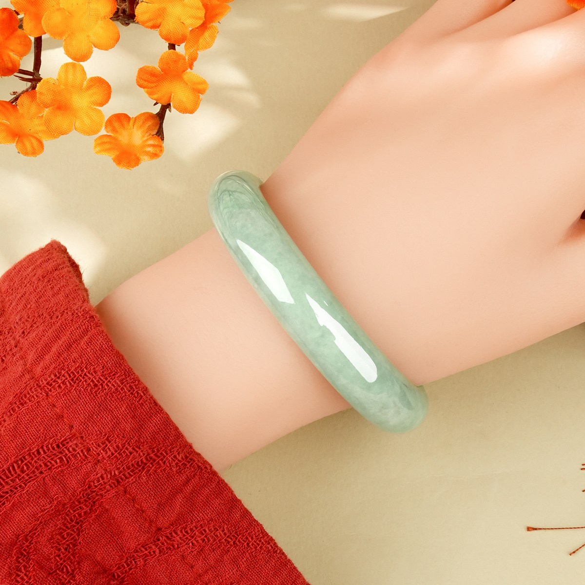 Green Jadeite Bangle - LQ02023 - image 3