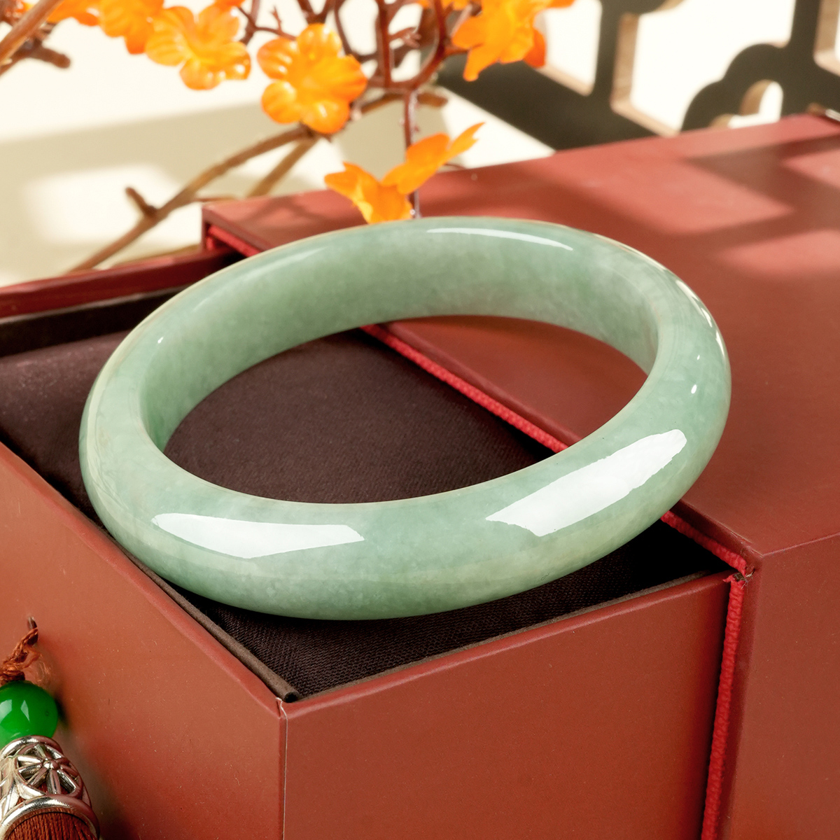 Green Jadeite Bangle - LQ02023 - image 4