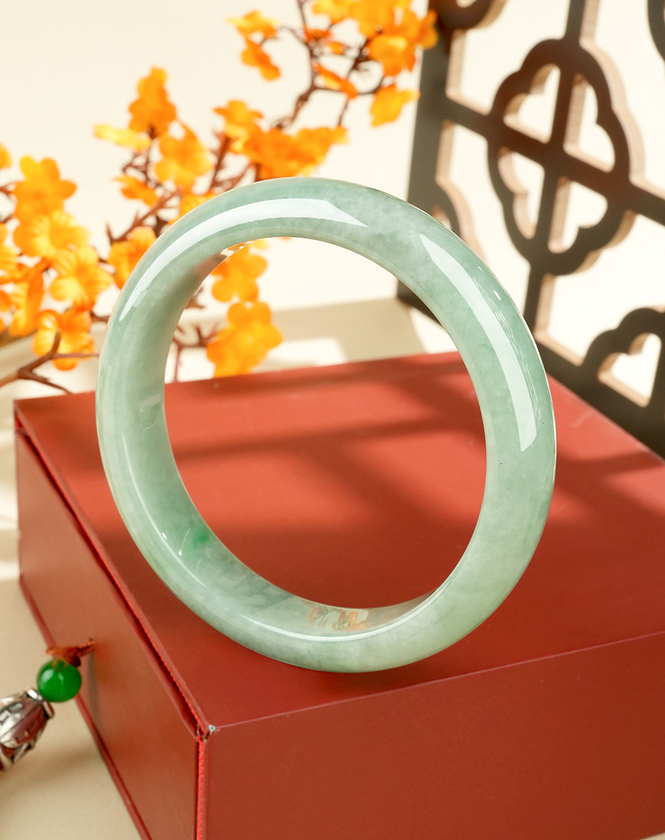 Green Jadeite Bangle - LQ02023 - image 6