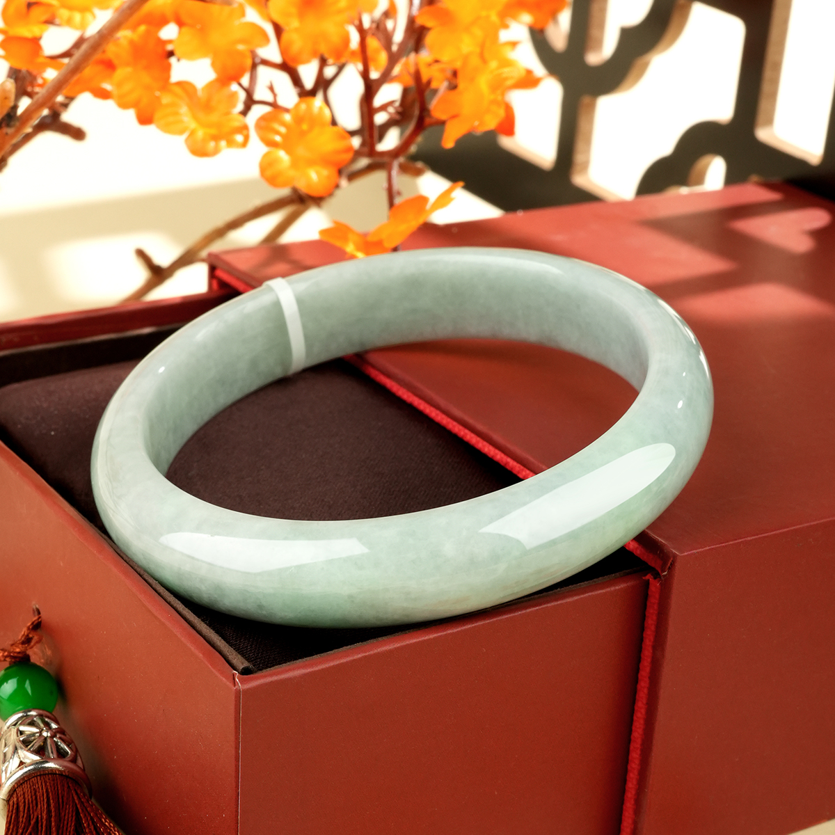 Green Jadeite Bangle - LQ02025 - image 4
