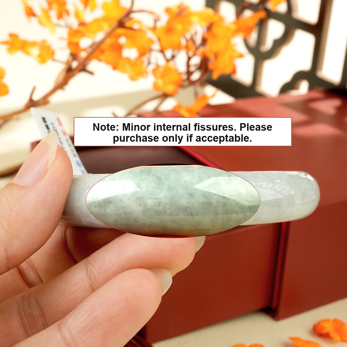 Green Jadeite Bangle - LQ02025 - additional detail image 1