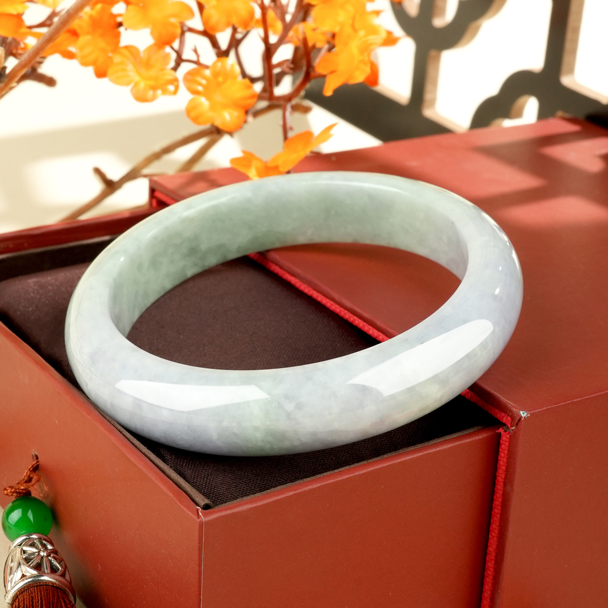 Green Jadeite Bangle - LQ02029 - image 4