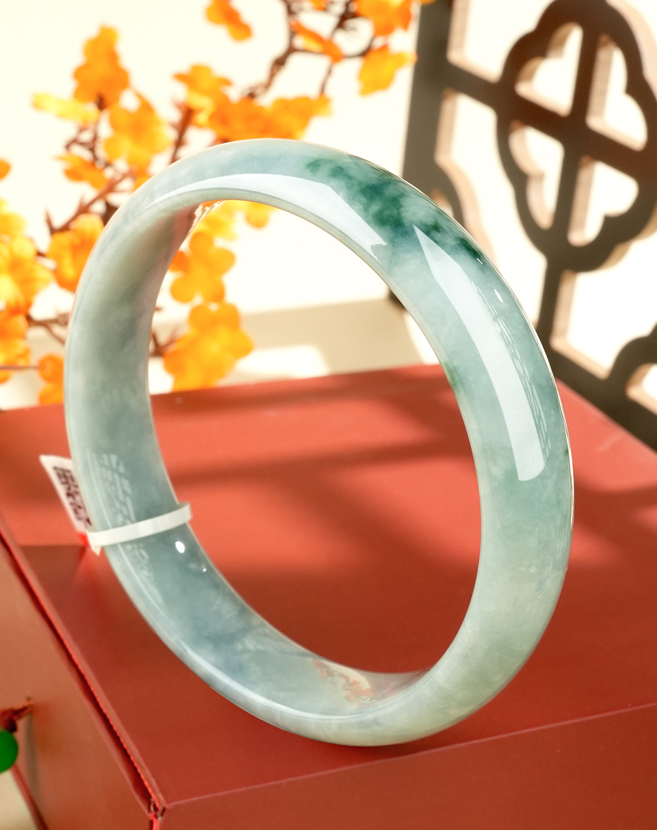 Green Jadeite Bangle - LQ02031 - image 6