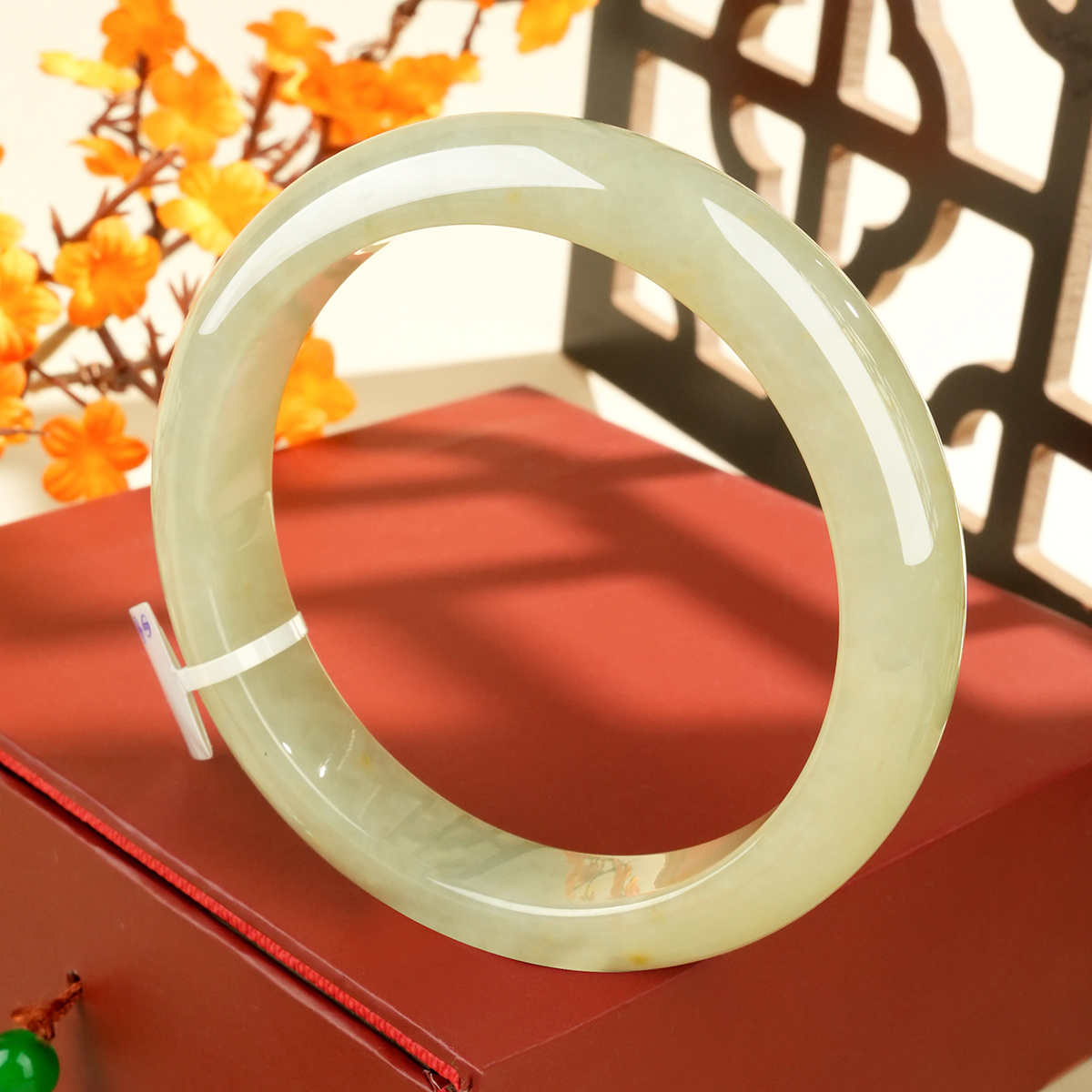 Green Jadeite Bangle - LQ02038 - image 2